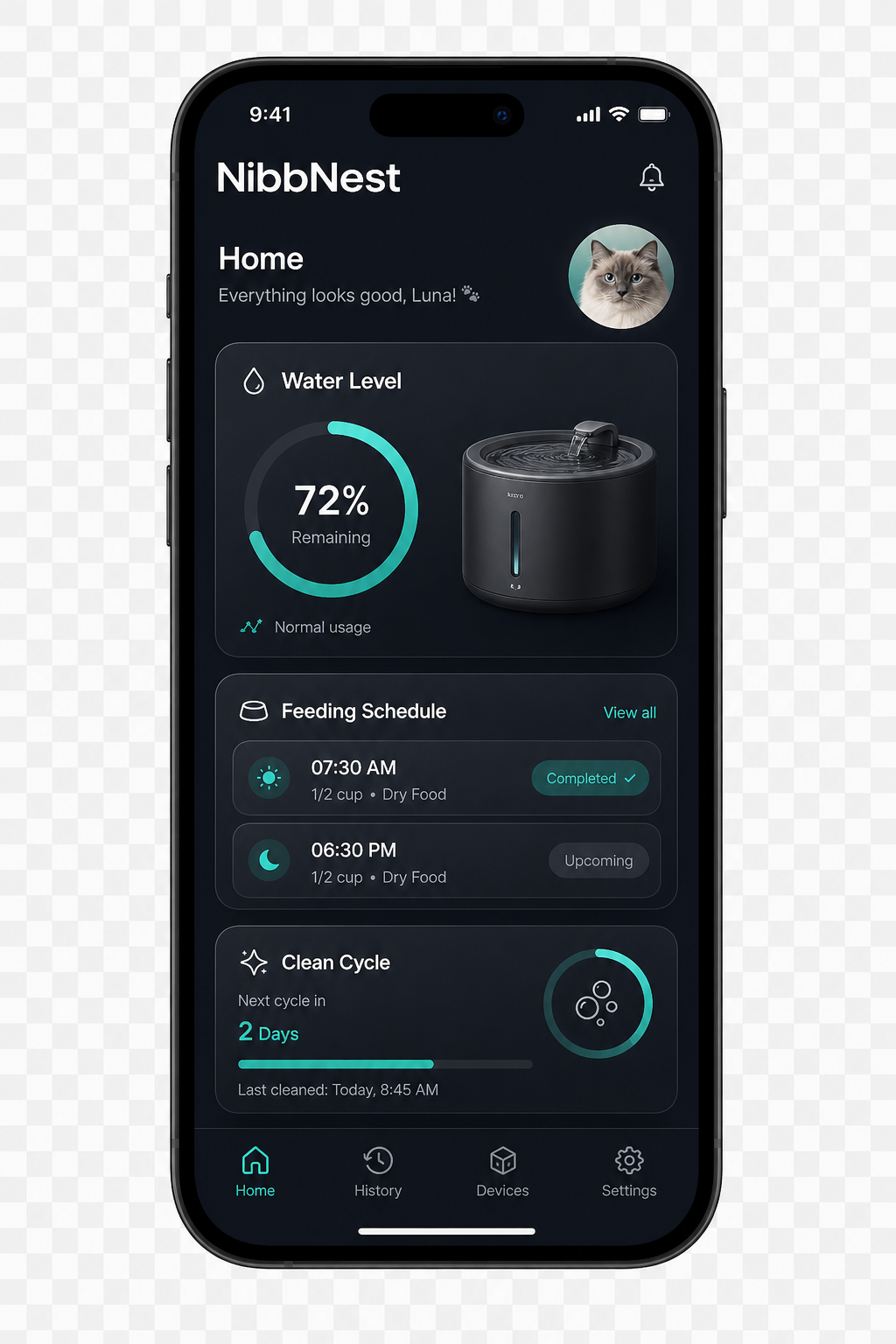 NibbNest Home mobile app